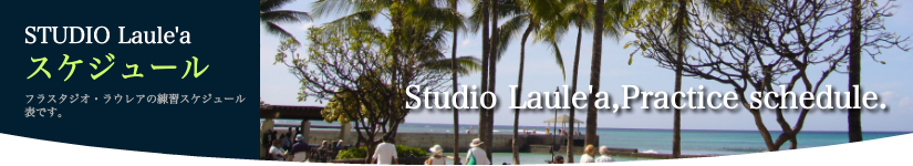 スタジオ ラウレア 練習スケジュール表